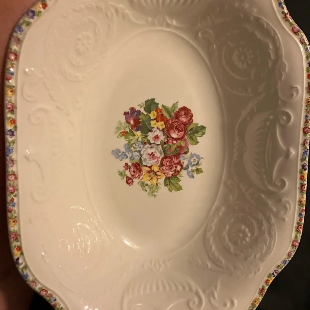 Vintage Steubenville porcelain bundle, beautiful floral pattern.